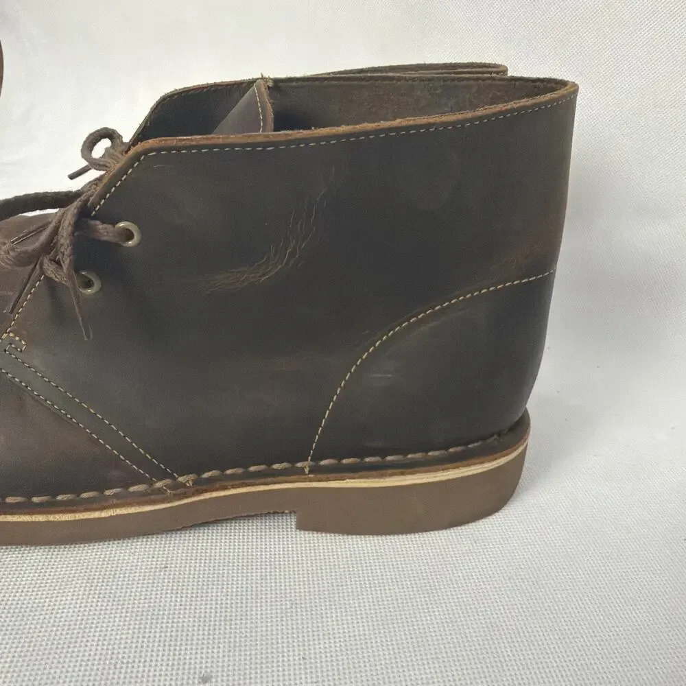 Clarks Bushacre II Men's Chukka Boot Brown Leather US Size 11.5